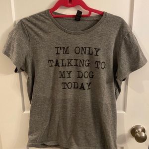 Grey T shirt. Soft. Size large